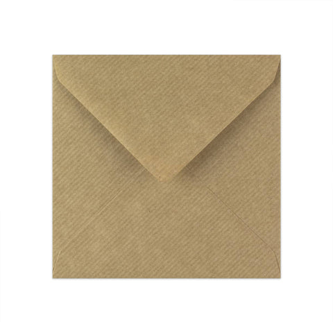 Ribbed Kraft Envelope 130x130 mm