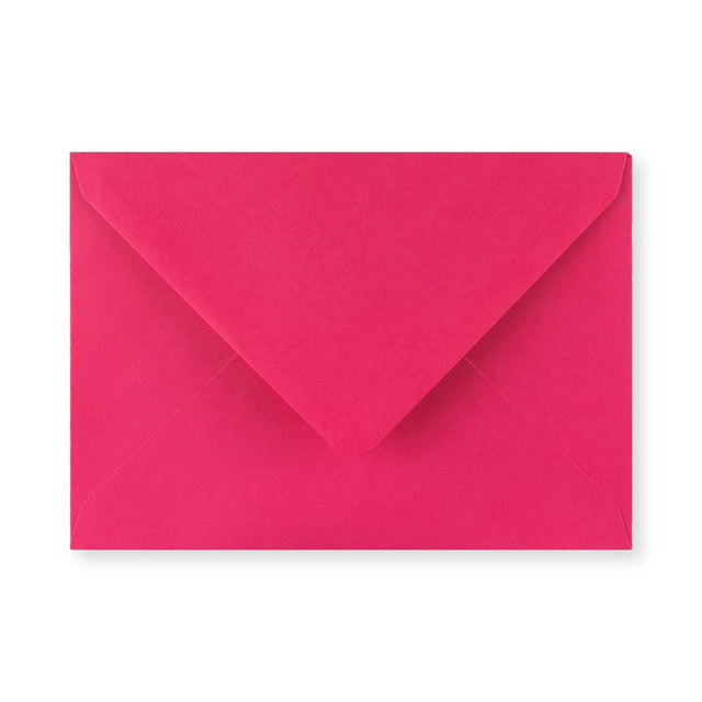 Fuschia Pink Gummed V-Flap Greeting Card Envelope (133 x 184mm)