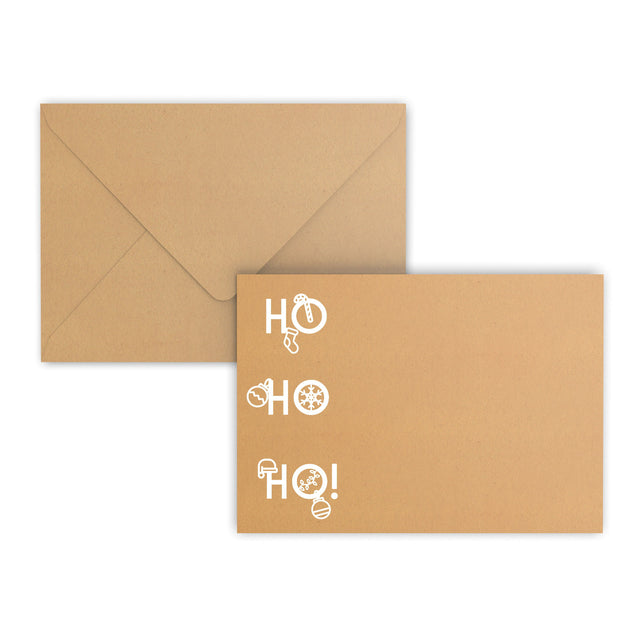 Christmas Envelopes HO HO HO Fleck 162 x 229 mm (C5) Gummed