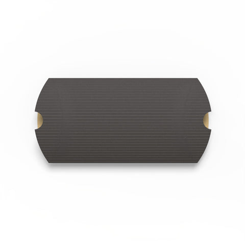 Corrugated Pillow Boxes Black 162 x 114 mm (C6)