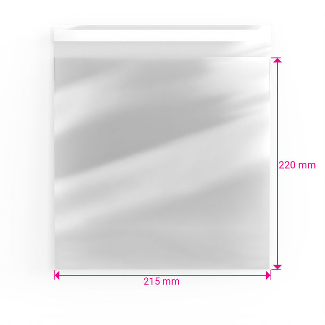 Cello Bags (Non-Header) Clear 220 x 215 mm
