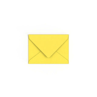 C7 Sunflower Yellow British Made Gummed V-Flap Envelope (82 x 113mm)