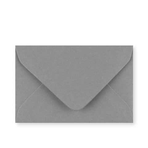 Dark Grey Gummed V-Flap Greeting Card Envelope (62 x 94mm)