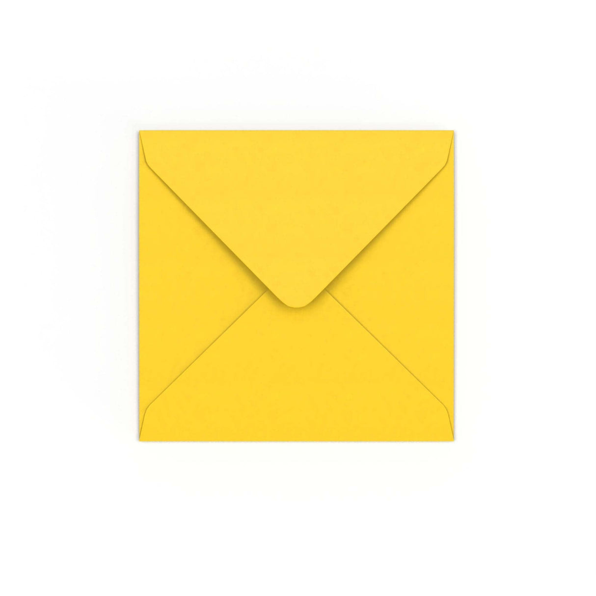 Mid Yellow Gummed V-Flap Envelope (130 x 130mm)