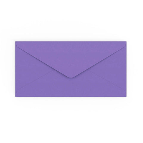 DL Purple Gummed V-Flap Envelope (110 x 220mm)
