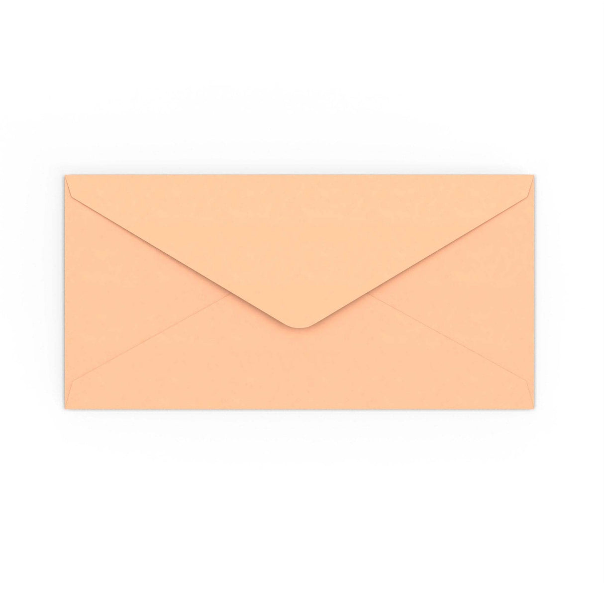 DL Salmon Pink Gummed V-Flap Envelope (110 x 220mm)