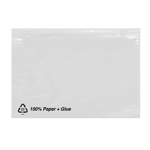 Documents Enclosed Biodegradable Envelopes (Non Printed) Clear 229 x 324 mm (C4)
