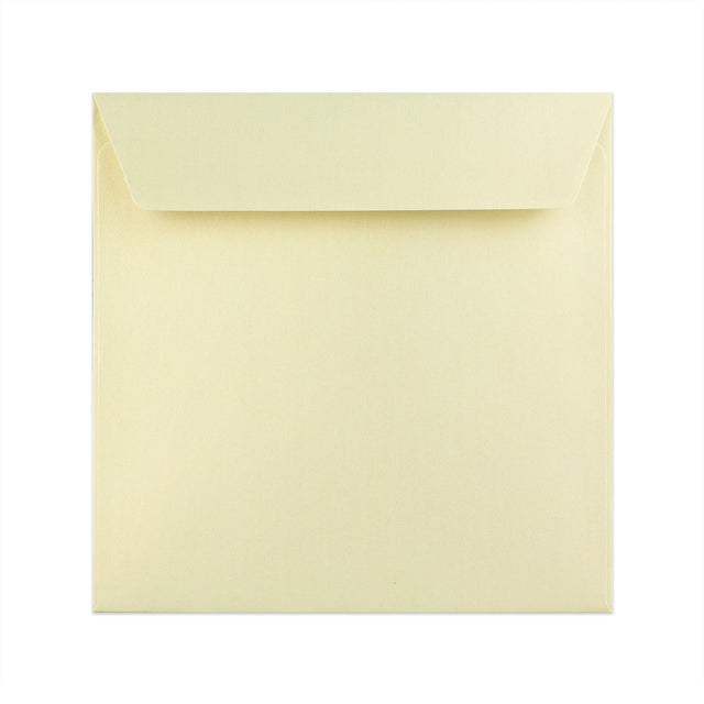 Pearlescent Envelopes Champagne 155 x 155 mm Peel and Seal
