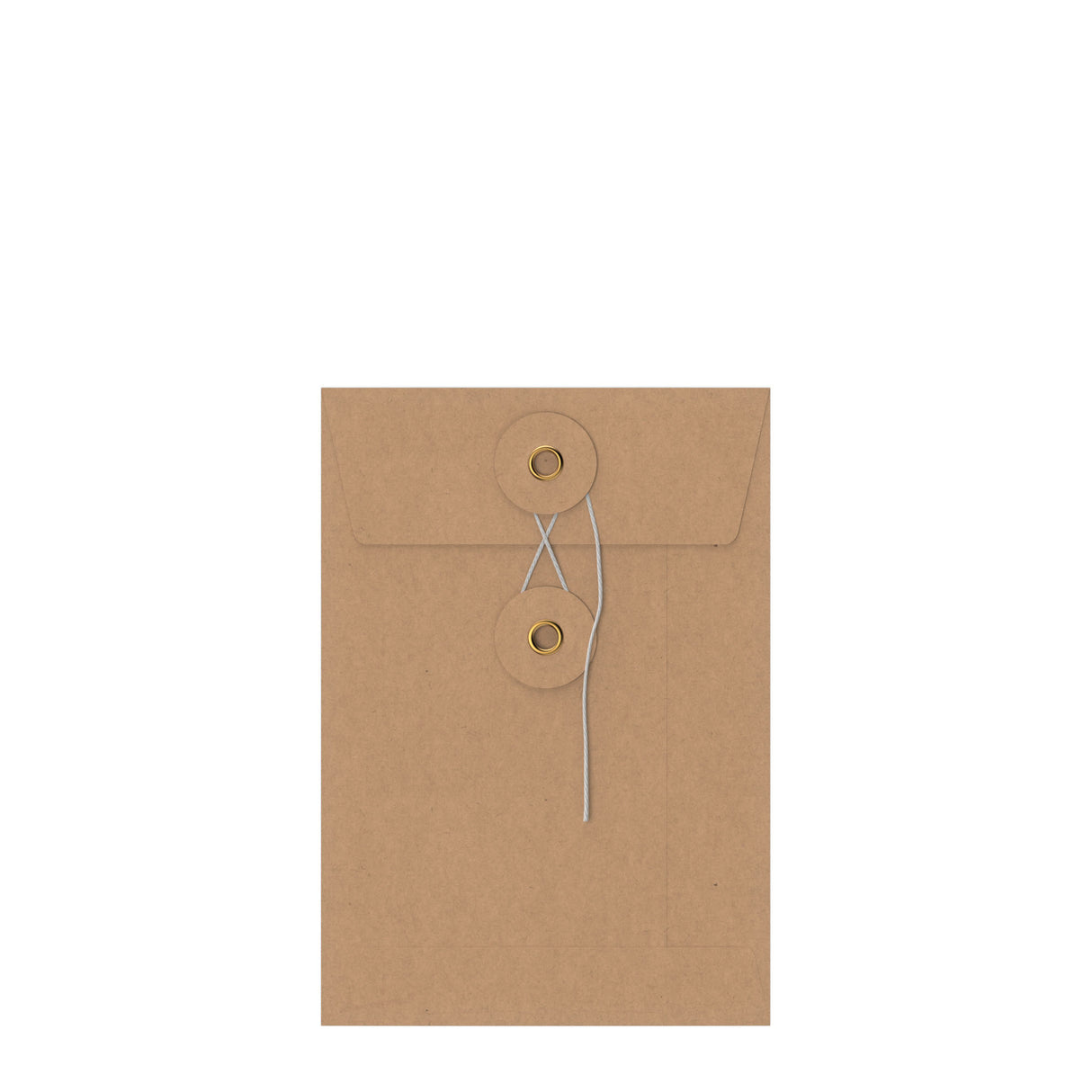 Coloured envelopes with string and washer closure
