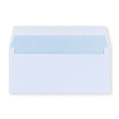 White Opaque Gummed Business Envelope (102 x 216mm)