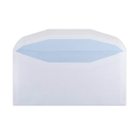 White Opaque Gummed Business Envelope (114 x 235mm)