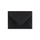 Black Gummed V-Flap Greeting Card Envelope (70 x 100mm)