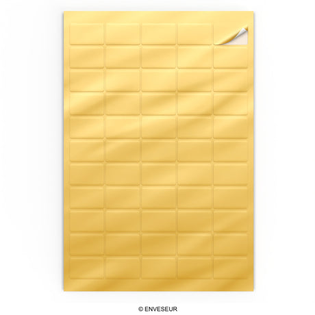 Rectangular adhesive labels