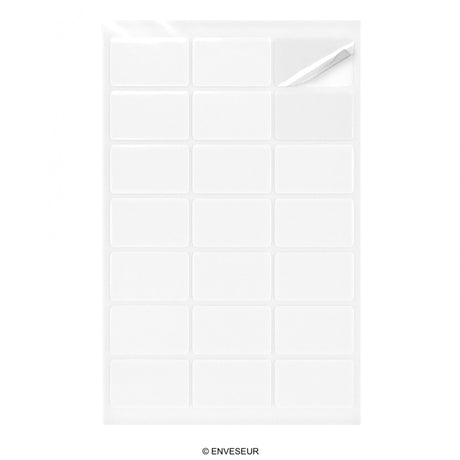 Rectangular adhesive labels