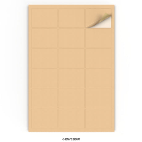 Rectangular adhesive labels