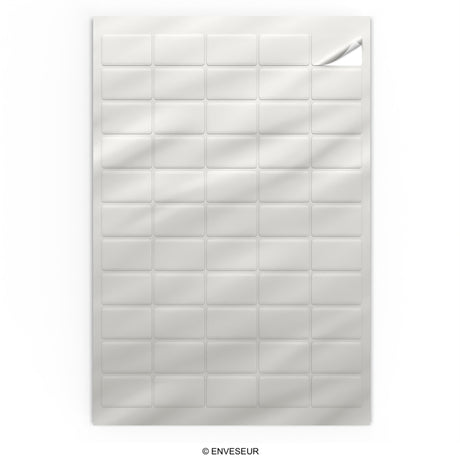Rectangular adhesive labels