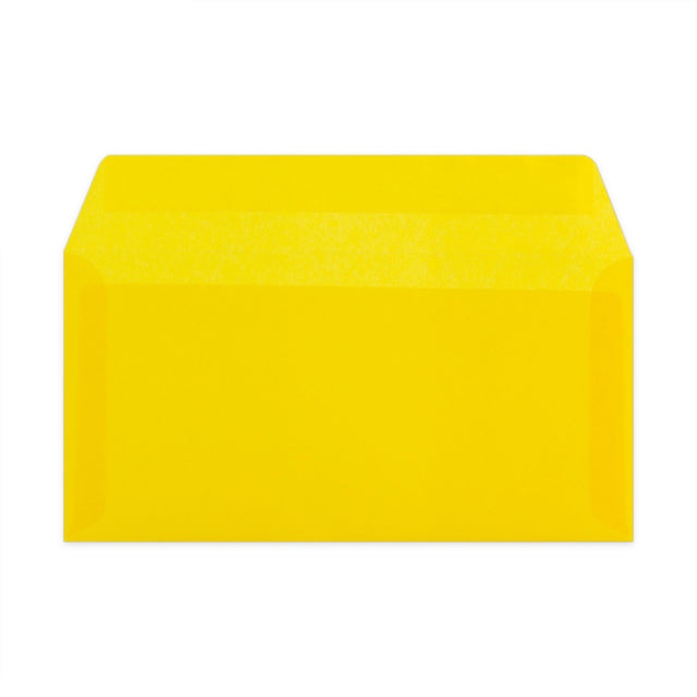 Translucent Envelopes Yellow 110 x 220 mm (DL)