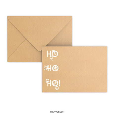 Christmas envelope HO HO HO