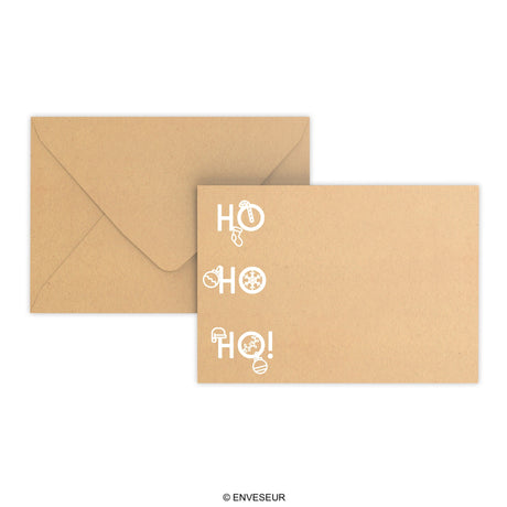 Christmas envelope HO HO HO