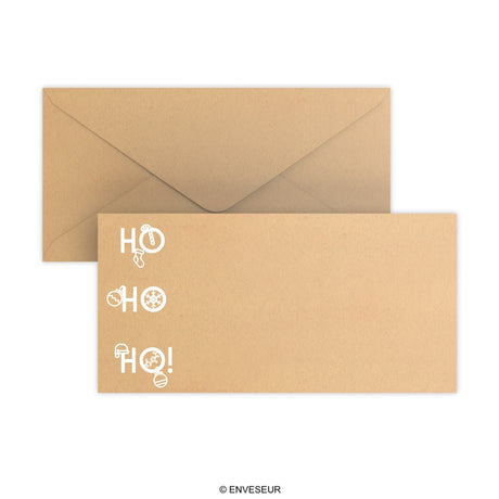 Christmas envelope HO HO HO