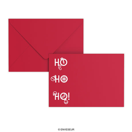 Christmas envelope HO HO HO