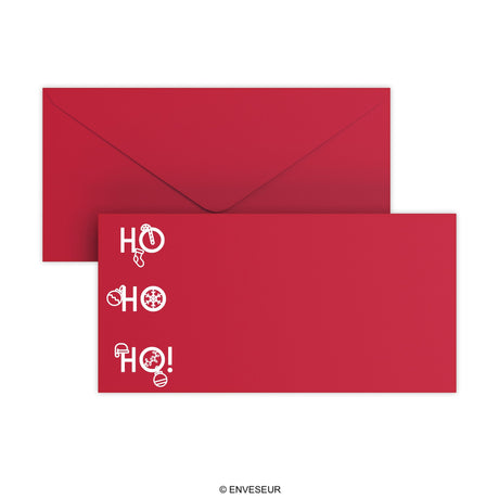 Christmas envelope HO HO HO