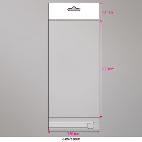 Cello Bags with Header OPP