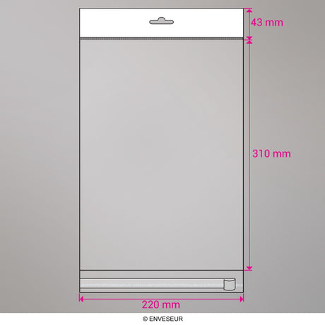 Cello Bags with Header OPP