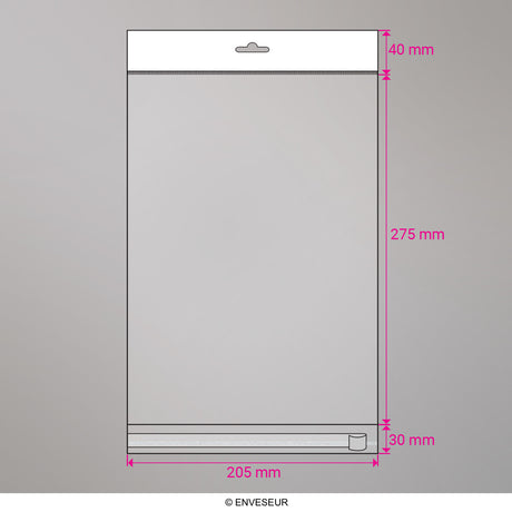 Cello Bags with Header OPP