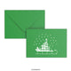 Christmas Envelope – Snow Sled Dark Green 162 x 229 mm (C5)