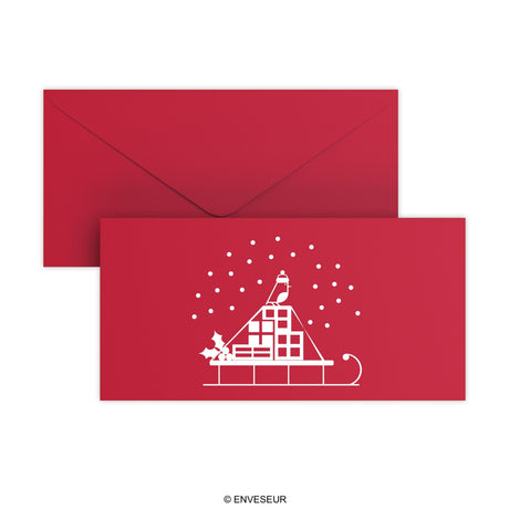 Christmas envelope Snow sled
