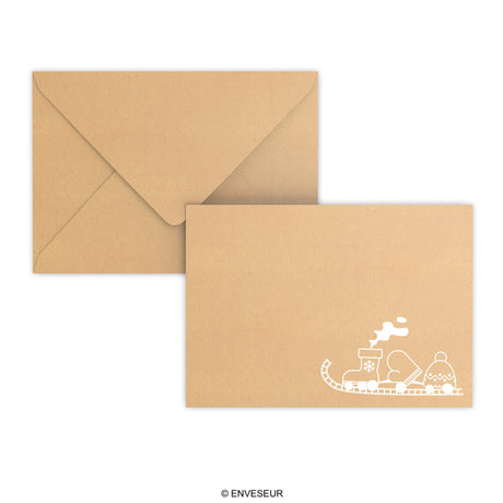 Christmas envelope Toy train