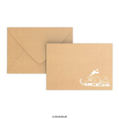 Christmas envelope Toy train