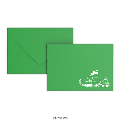 Christmas envelope Toy train