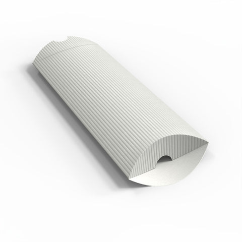 Corrugated Pillow Boxes Silver 220 x 110 mm (DL)
