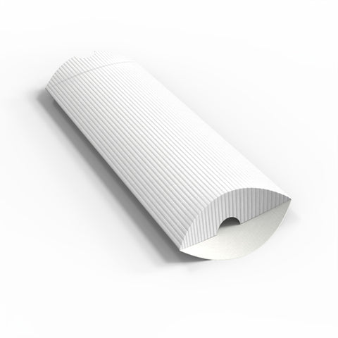Corrugated Pillow Boxes White 220 x 110 mm (DL)