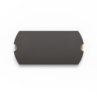 Corrugated Pillow Boxes Black 162 x 114 mm (C6)