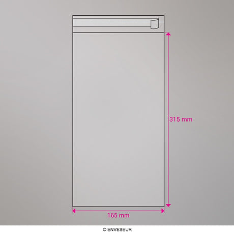 Cello bags without header OPP