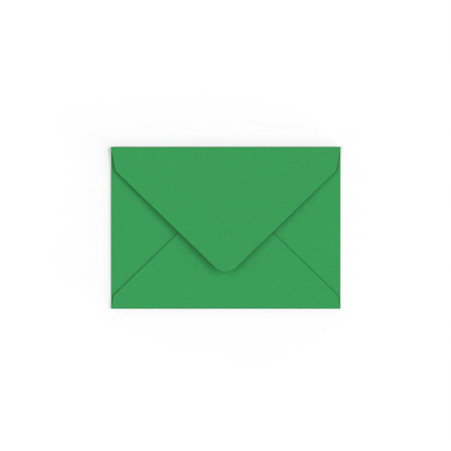 C6 Kelly Green British Made Gummed V-Flap Envelope (114 x 162mm)