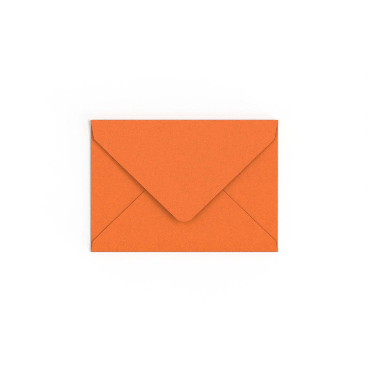 C6 Flame Orange British Made Gummed V-Flap Envelope (114 x 162mm)