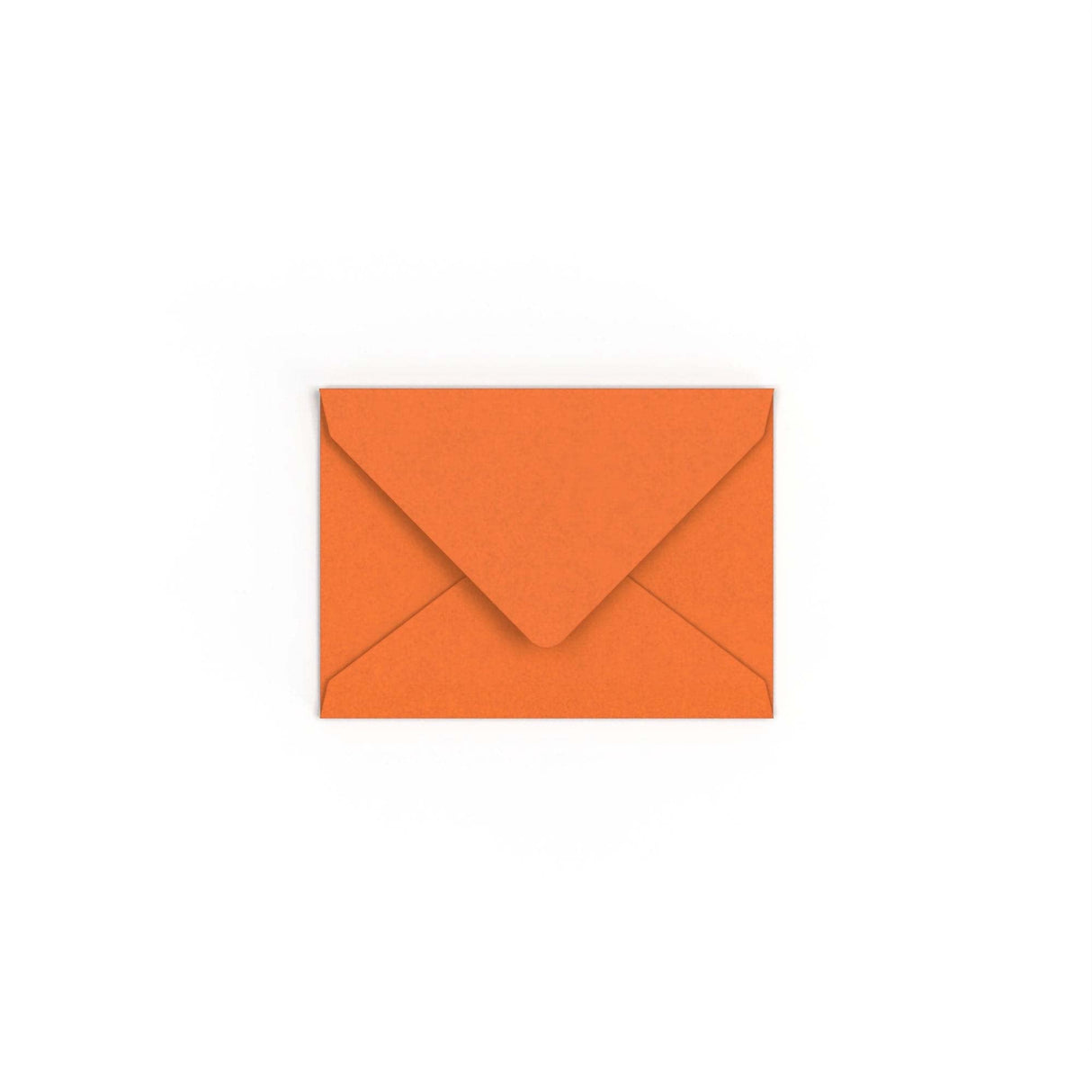 C7 Flame Orange British Made Gummed V-Flap Envelope (82 x 113mm)