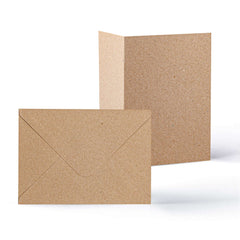 Kraft Cards & Envelopes Pack Manila 133x184 mm + 125x175 mm