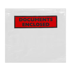 Documents Enclosed Envelopes (Printed) Clear 81 x 113 mm (C7)