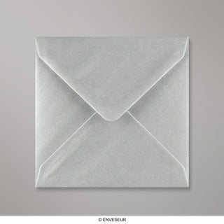 130x130 mm Metallic Silver Envelope