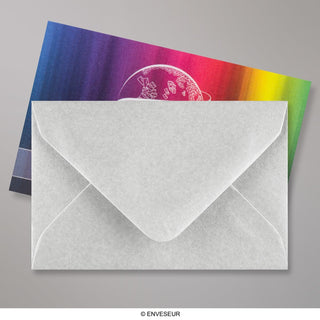 62x94 mm Metallic Silver Envelope