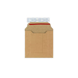 Manila Brown Peel & Seal Rigid Board Mailers Envelope (120 x 120mm)