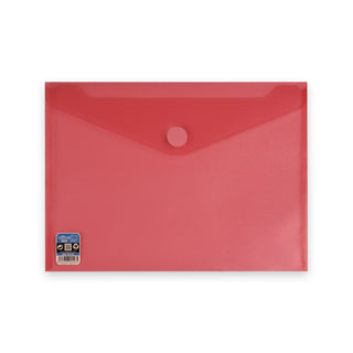 Translucent Documents Folder (V-Lock) Red 240 x 335 mm (C4)
