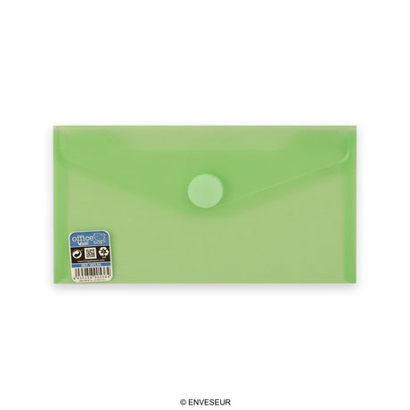 Translucent polypropylene envelopes with V-LOCK velcro closure