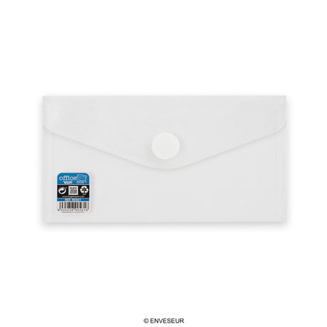 Translucent polypropylene envelopes with V-LOCK velcro closure