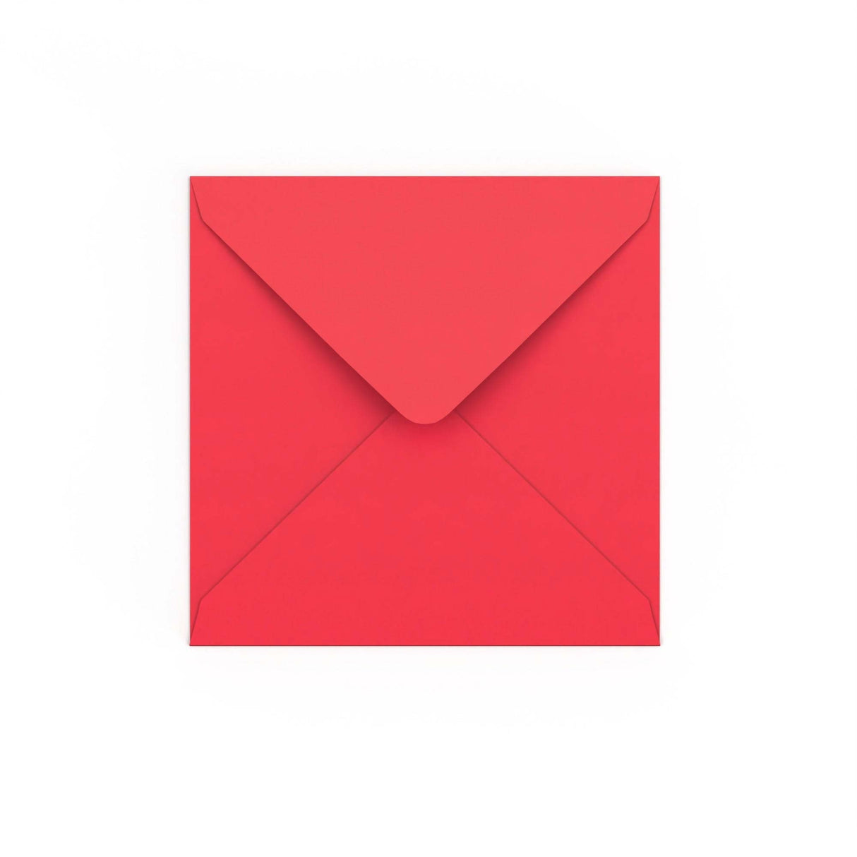 Bright Red Gummed V-Flap Envelope (140 x 140mm)